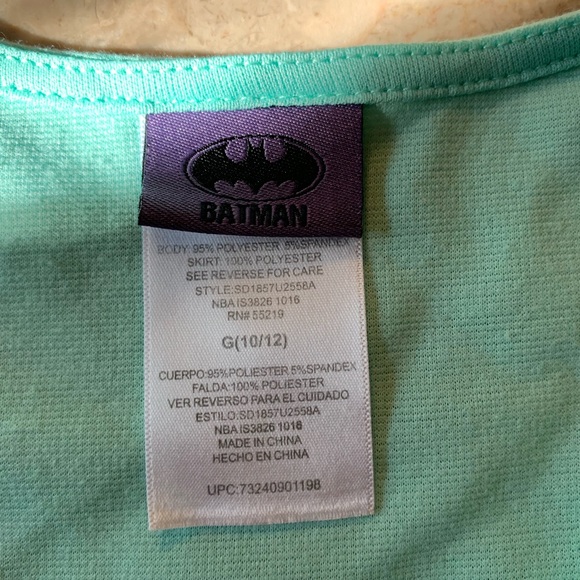 TM & DC COMICS Batman Teal Dress Size 10-12 - Picture 4 of 5